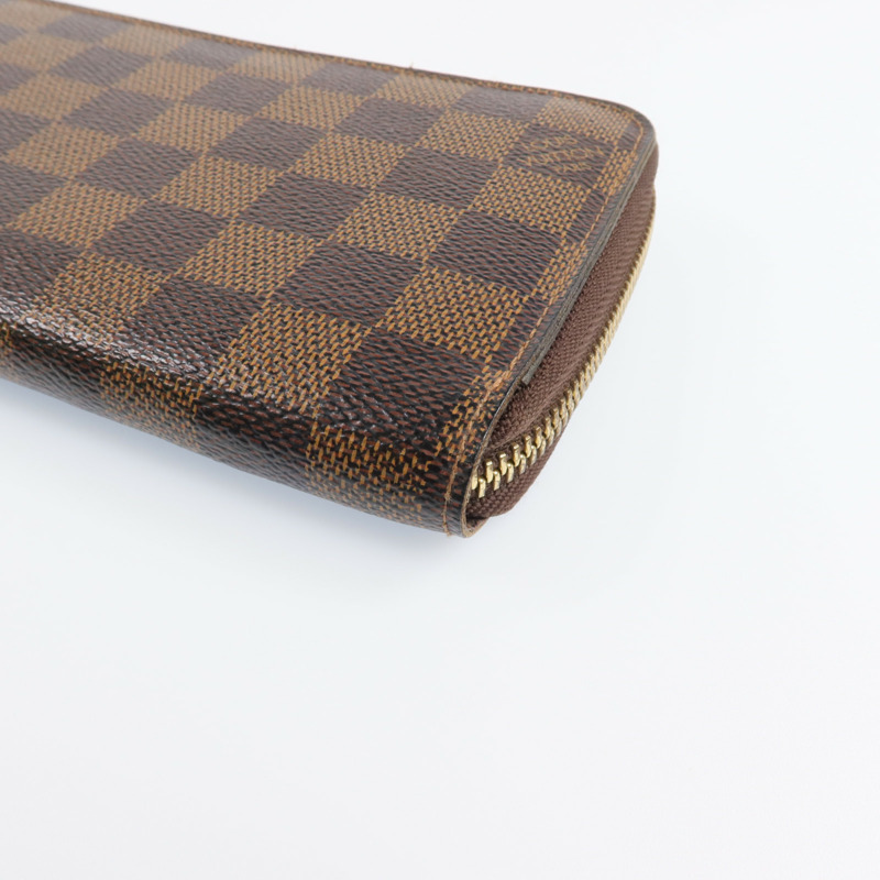 LOUIS VUITTON Damier Zipper Long Wallet金扣長錢包-9