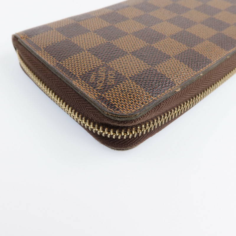 LOUIS VUITTON Damier Zipper Long Wallet金扣長錢包-11