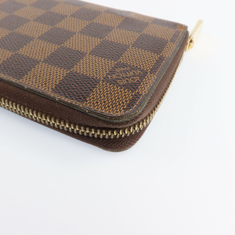 LOUIS VUITTON Damier Zipper Long Wallet金扣長錢包-12