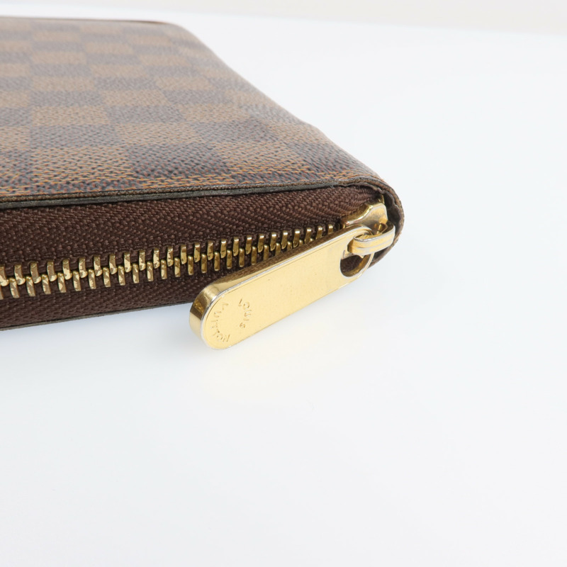 LOUIS VUITTON Damier Zipper Long Wallet金扣長錢包-13