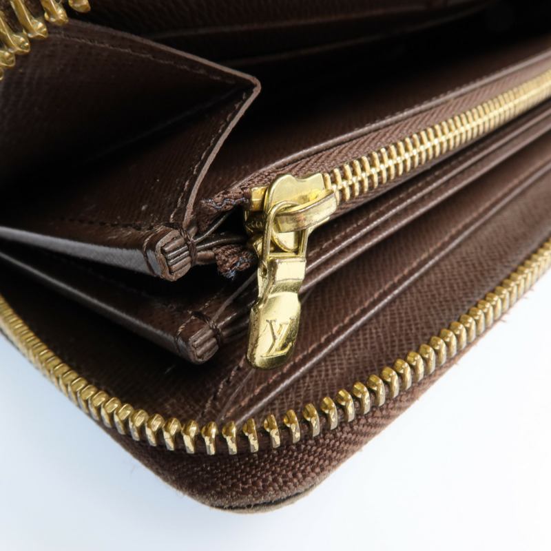 LOUIS VUITTON Damier Zipper Long Wallet金扣長錢包-16