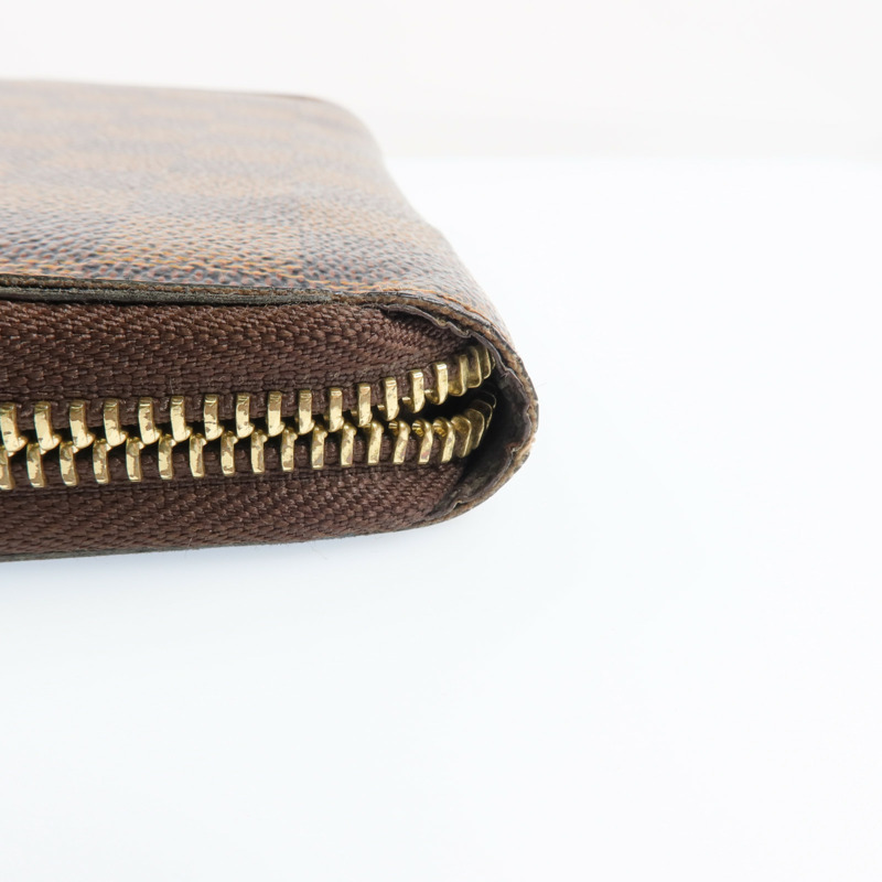 LOUIS VUITTON Damier Zipper Long Wallet金扣長錢包-18