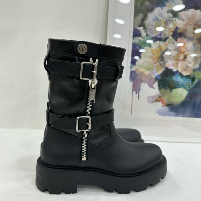 DIOR 迪奧 早春25 黑色靴 36碼-1