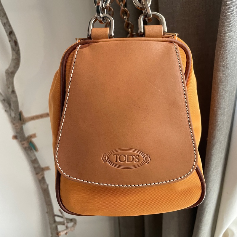TOD’s帆布包/鏈帶包/肩背包/側背包/自➕長帶斜背/ 🌠正品🌠少用🌠背法多樣/很輕-17