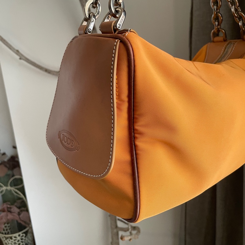 TOD’s帆布包/鏈帶包/肩背包/側背包/自➕長帶斜背/ 🌠正品🌠少用🌠背法多樣/很輕-19