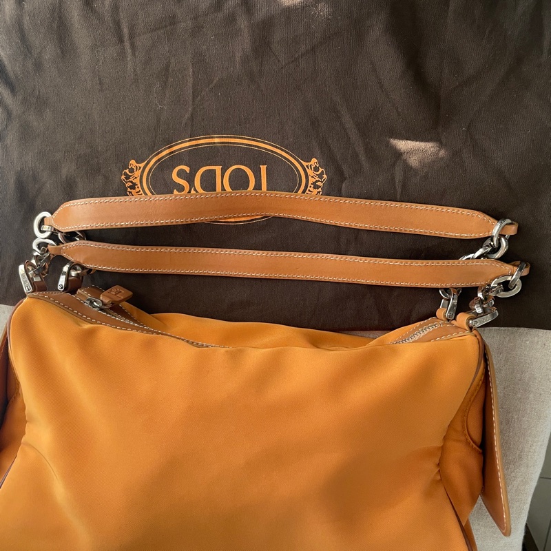 TOD’s帆布包/鏈帶包/肩背包/側背包/自➕長帶斜背/ 🌠正品🌠少用🌠背法多樣/很輕-48