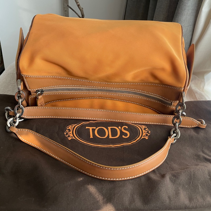 TOD’s帆布包/鏈帶包/肩背包/側背包/自➕長帶斜背/ 🌠正品🌠少用🌠背法多樣/很輕-51