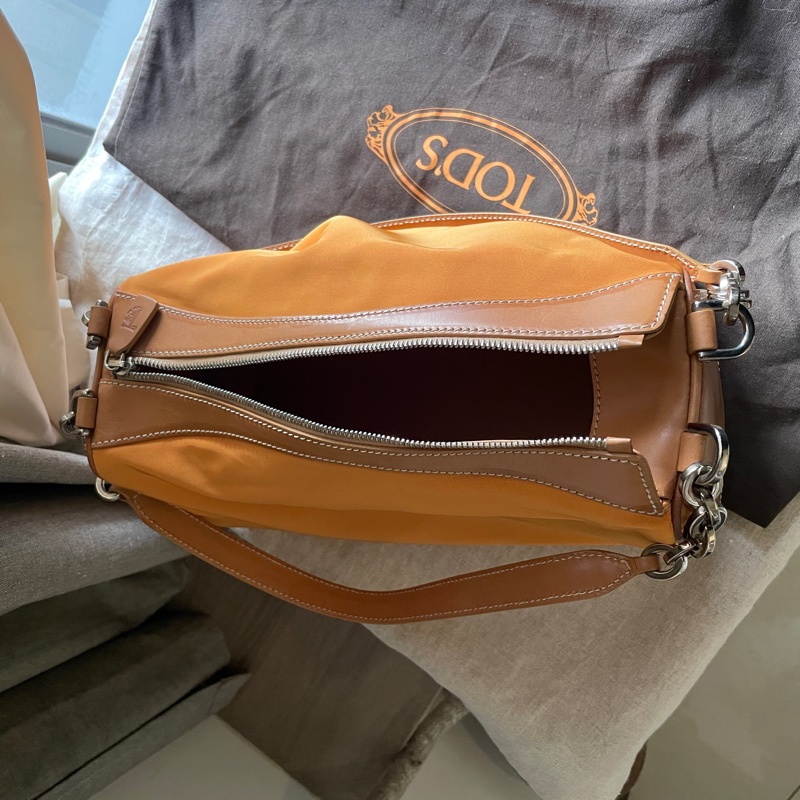 TOD’s帆布包/鏈帶包/肩背包/側背包/自➕長帶斜背/ 🌠正品🌠少用🌠背法多樣/很輕-60