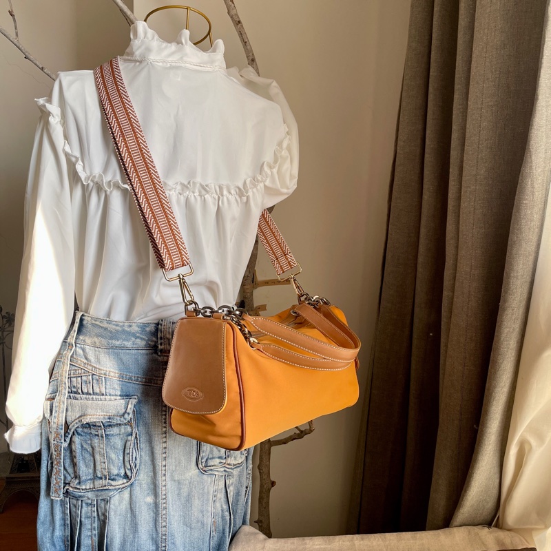 TOD’s帆布包/鏈帶包/肩背包/側背包/自➕長帶斜背/ 🌠正品🌠少用🌠背法多樣/很輕-62