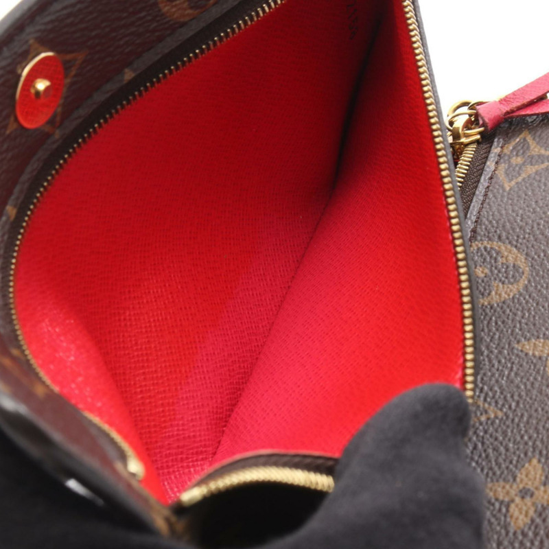 路易威登 Weekend Pochette 單肩包，塗層帆布，Monogram 圖案，女士，棕色，粉紅色，多色，M62456-6