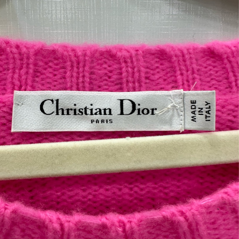 Dior 迪奧 山羊絨 25ss cruise系列字母logo圓領毛衣 38碼-2