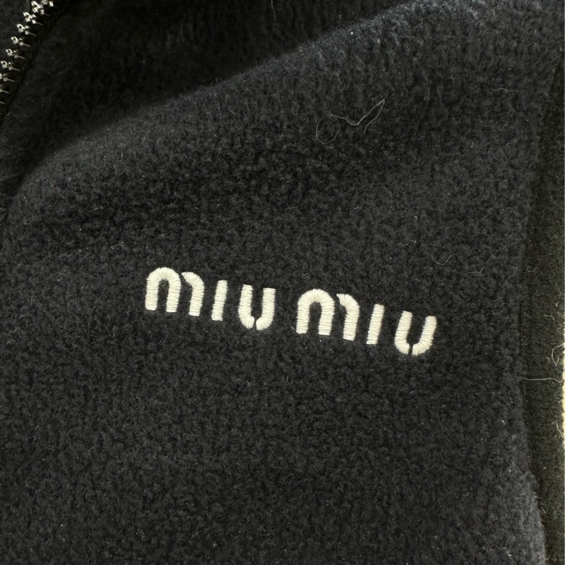 Miu Miu 繆繆 搖粒絨馬甲背心 女 深藍色 38碼-2