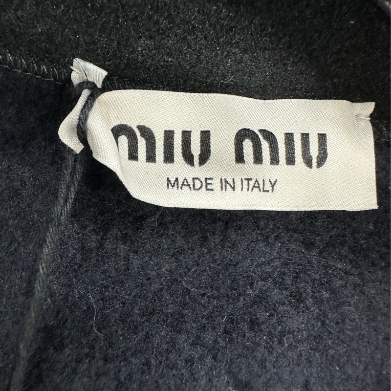 Miu Miu 繆繆 搖粒絨馬甲背心 女 深藍色 38碼-3