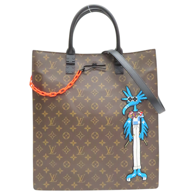 棕色 原花帆布 LV Friends Sac Plat 兩用包【LOUIS VUITTON LV 路易威登】 M45667-0