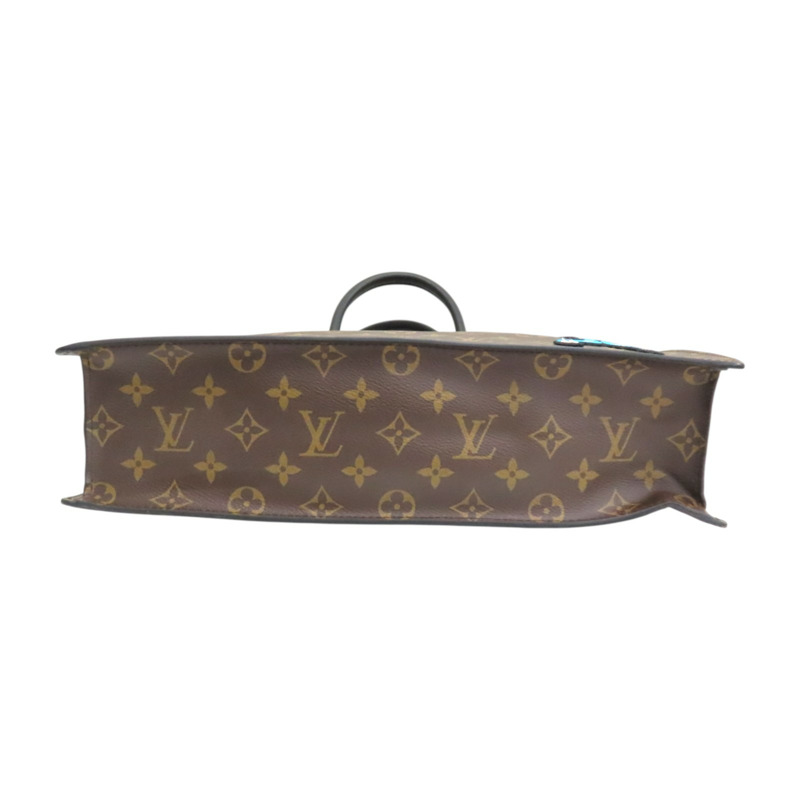 棕色 原花帆布 LV Friends Sac Plat 兩用包【LOUIS VUITTON LV 路易威登】 M45667-3