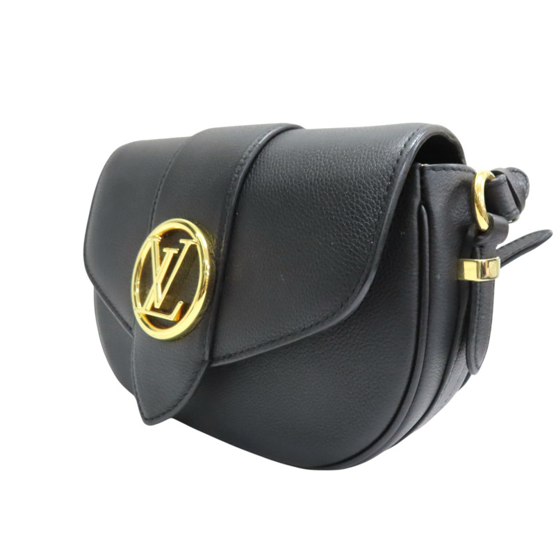黑色 牛皮 Pont 9 Soft MM 肩背包【LOUIS VUITTON LV 路易威登】 M58967-2