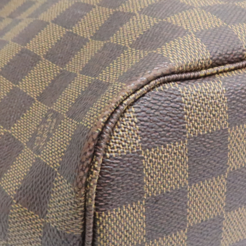 棕色 棋盤格帆布 Neverfull MM 托特包 肩背包【LOUIS VUITTON LV 路易威登】 N51105-10