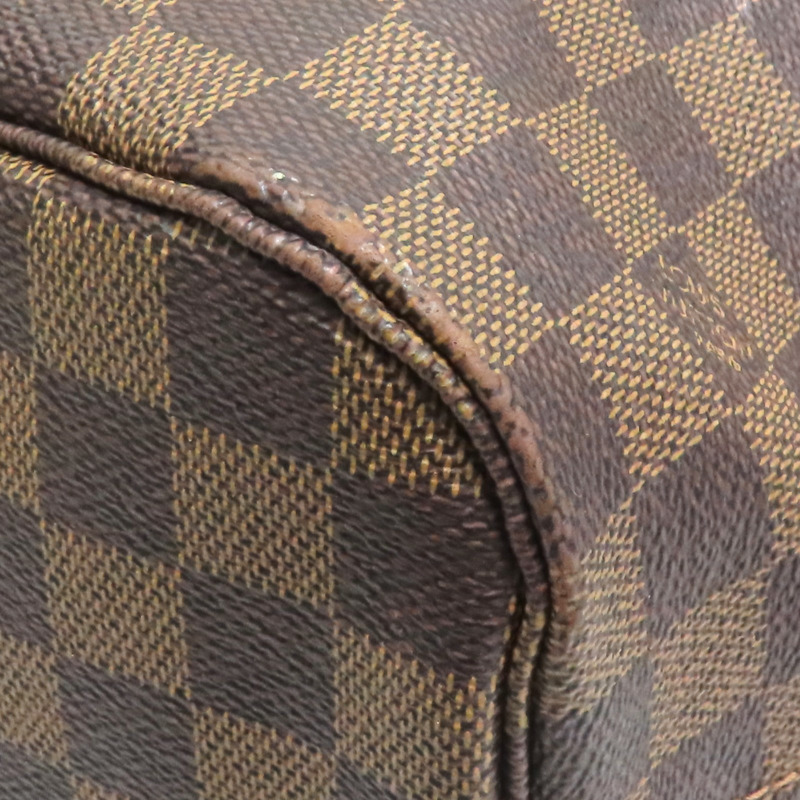 棕色 棋盤格帆布 Neverfull MM 托特包 肩背包【LOUIS VUITTON LV 路易威登】 N51105-11