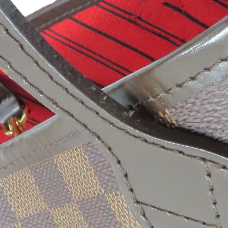 棕色 棋盤格帆布 Neverfull MM 托特包 肩背包【LOUIS VUITTON LV 路易威登】 N51105-15