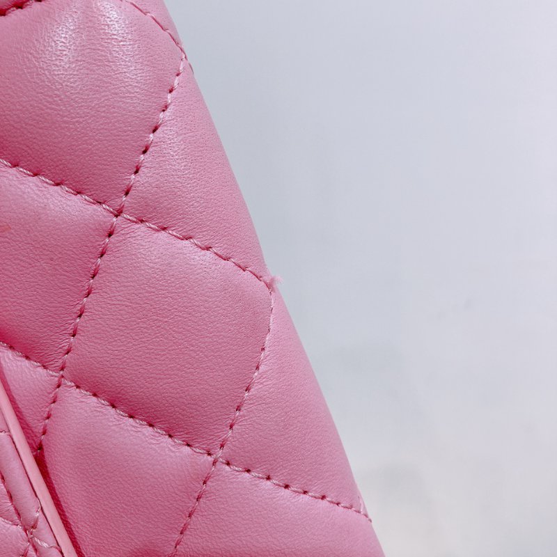 TW4688 Versace 范思哲翻蓋式鍊帶包包Quilted Clutch Chain Bag Leather Pink-26