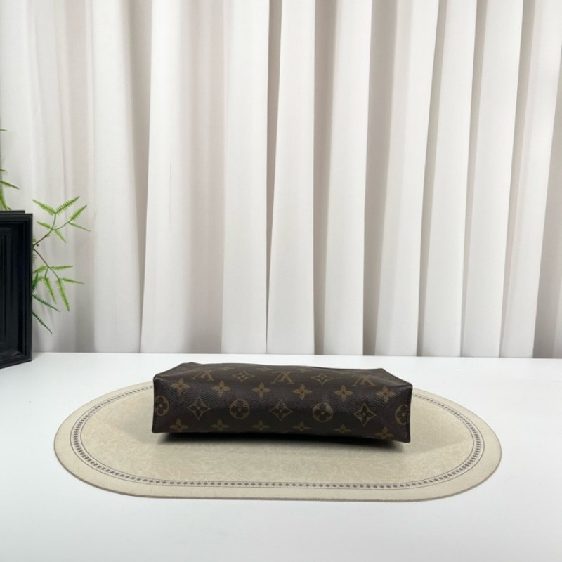 zzz LV路易威登 Poche Toilette 經典老花 塗層帆布洗漱包 男女同款 休閒百搭-7