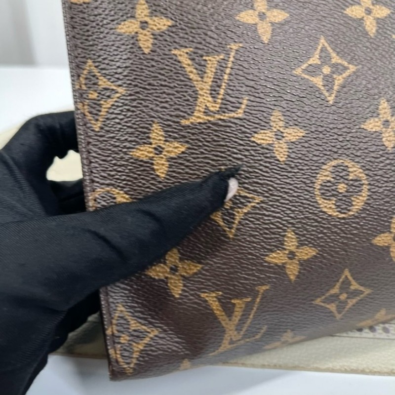 zzz LV路易威登 Poche Toilette 經典老花 塗層帆布洗漱包 男女同款 休閒百搭-12