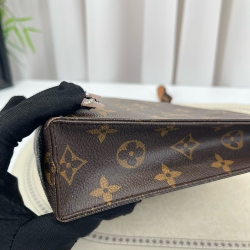 zzz LV路易威登 Poche Toilette 經典老花 塗層帆布洗漱包 男女同款 休閒百搭-15