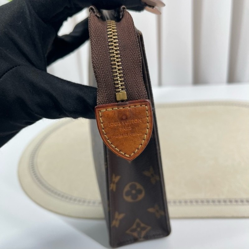 zzz LV路易威登 Poche Toilette 經典老花 塗層帆布洗漱包 男女同款 休閒百搭-18