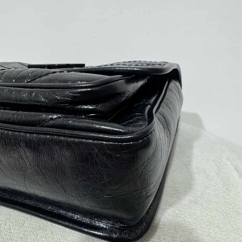 Ysl niki baby黑銀新款D釦-8