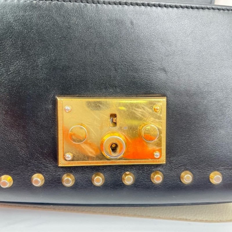 GUCCI古馳 月光寶盒珍珠鉚釘黑色 非常特別的一款 內裏整潔 容量可觀 適合日常通勤使用-19