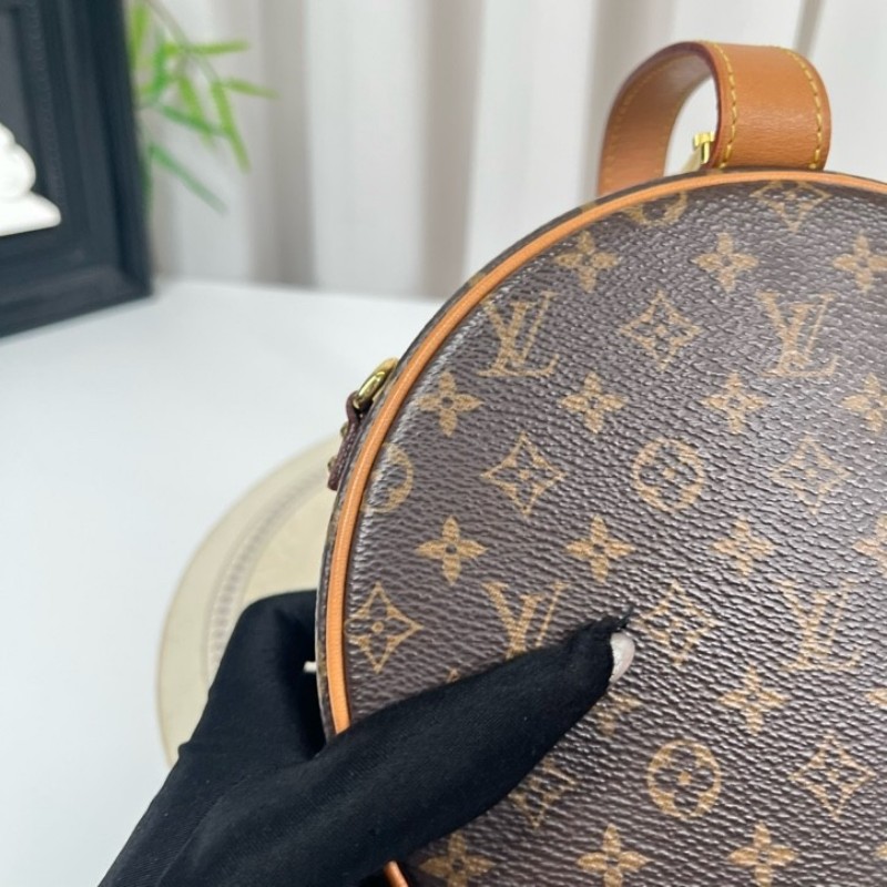 LV路易威登 Petite Boite Chapeau 硬圓餅手提單肩斜挎包 時尚達人必備-8