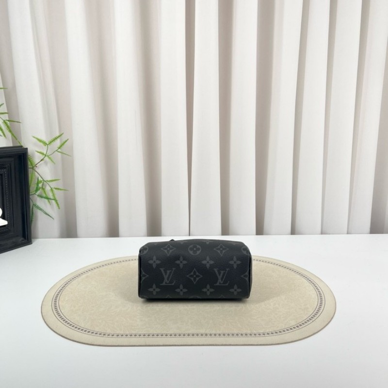 zzz LV路易威登 黑武士speedy nano 黑色老花 手提單肩斜挎包 精緻小巧 高級時尚-7