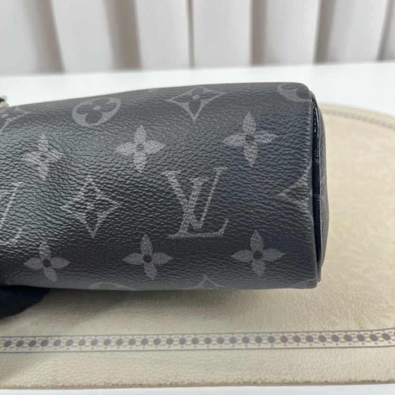 zzz LV路易威登 黑武士speedy nano 黑色老花 手提單肩斜挎包 精緻小巧 高級時尚-11