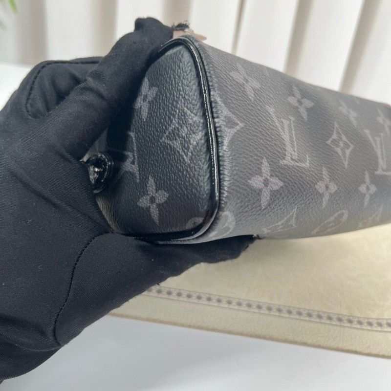 zzz LV路易威登 黑武士speedy nano 黑色老花 手提單肩斜挎包 精緻小巧 高級時尚-14