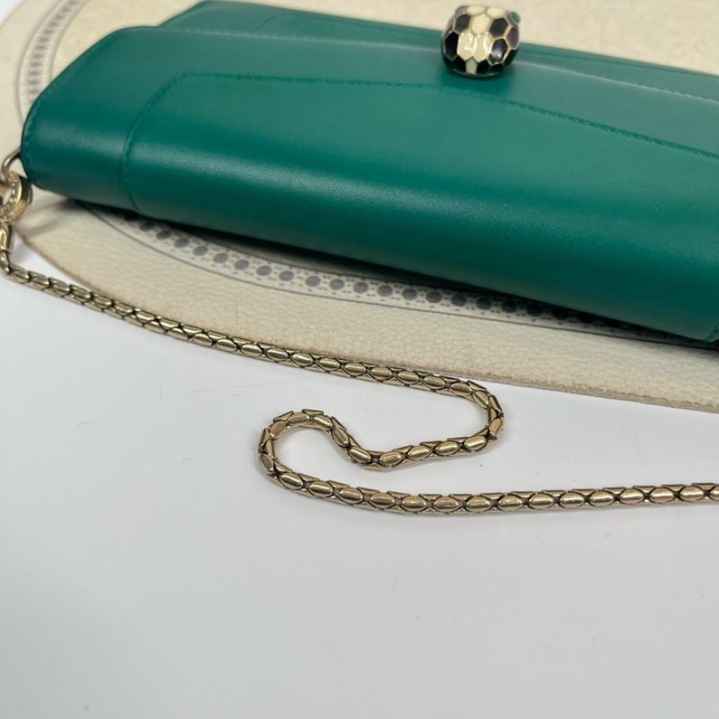 nj yn zzz BVLGARI寶格麗 Serpenti Forever 蛇頭包 小牛皮手提包 精緻小巧-19