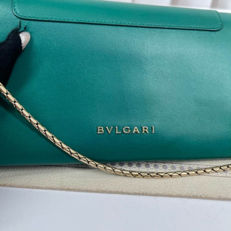 nj yn zzz BVLGARI寶格麗 Serpenti Forever 蛇頭包 小牛皮手提包 精緻小巧-20