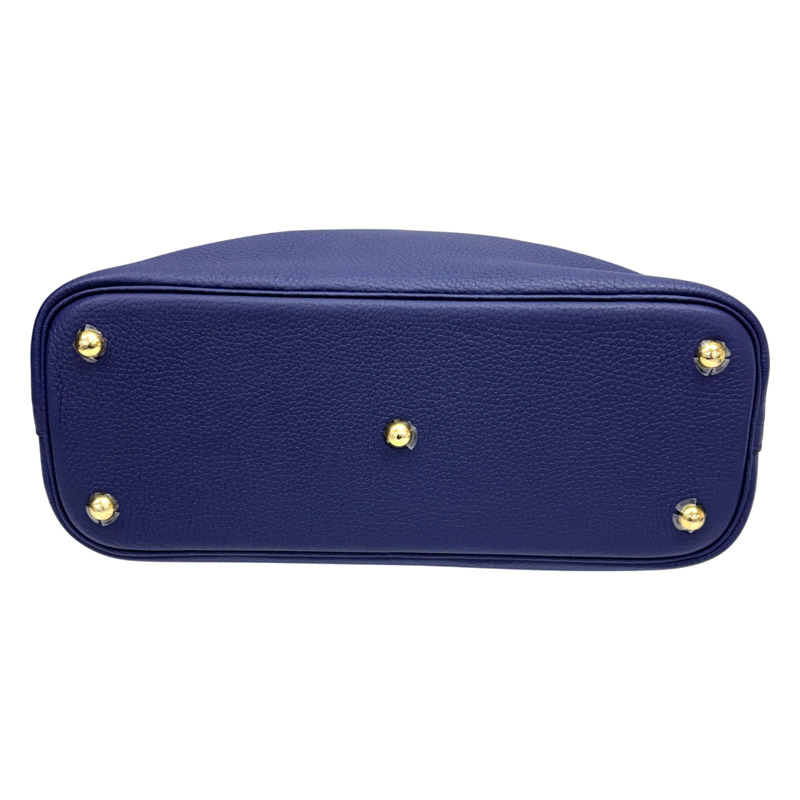 水墨藍 Taurillon牛皮 Bolide 31 柏莉包 兩用包 Z刻 金釦【HERMES 愛馬仕】-3