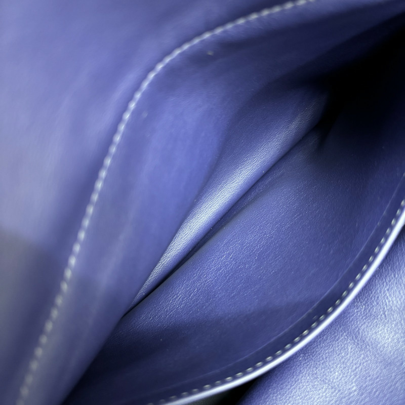 水墨藍 Taurillon牛皮 Bolide 31 柏莉包 兩用包 Z刻 金釦【HERMES 愛馬仕】-6