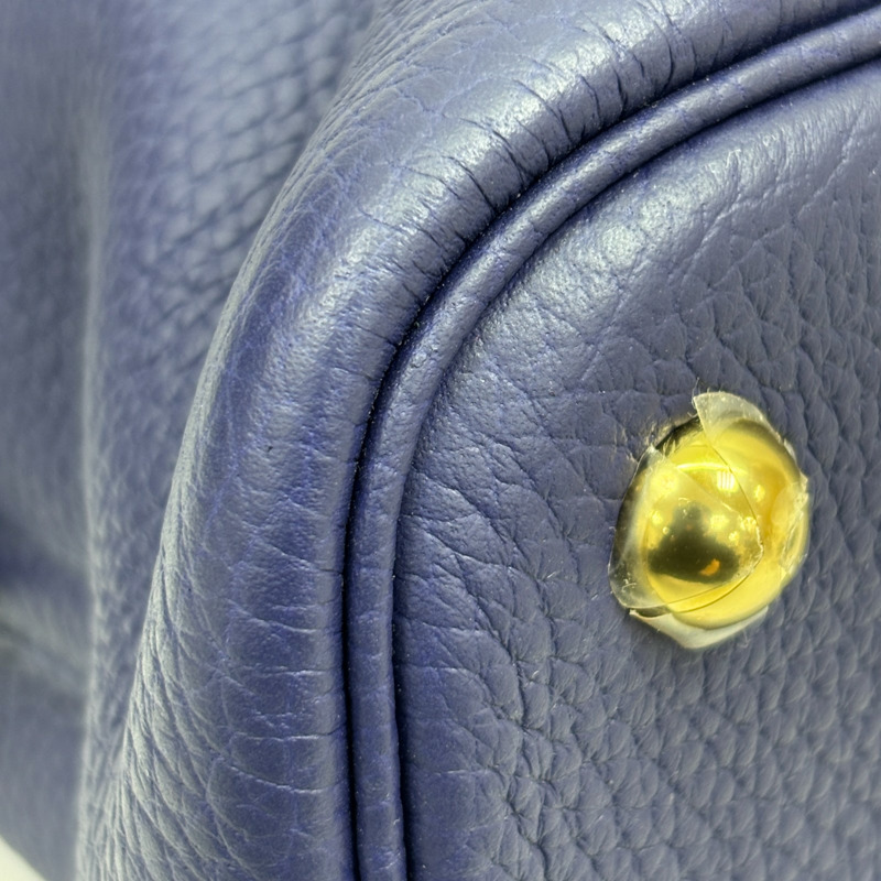 水墨藍 Taurillon牛皮 Bolide 31 柏莉包 兩用包 Z刻 金釦【HERMES 愛馬仕】-11