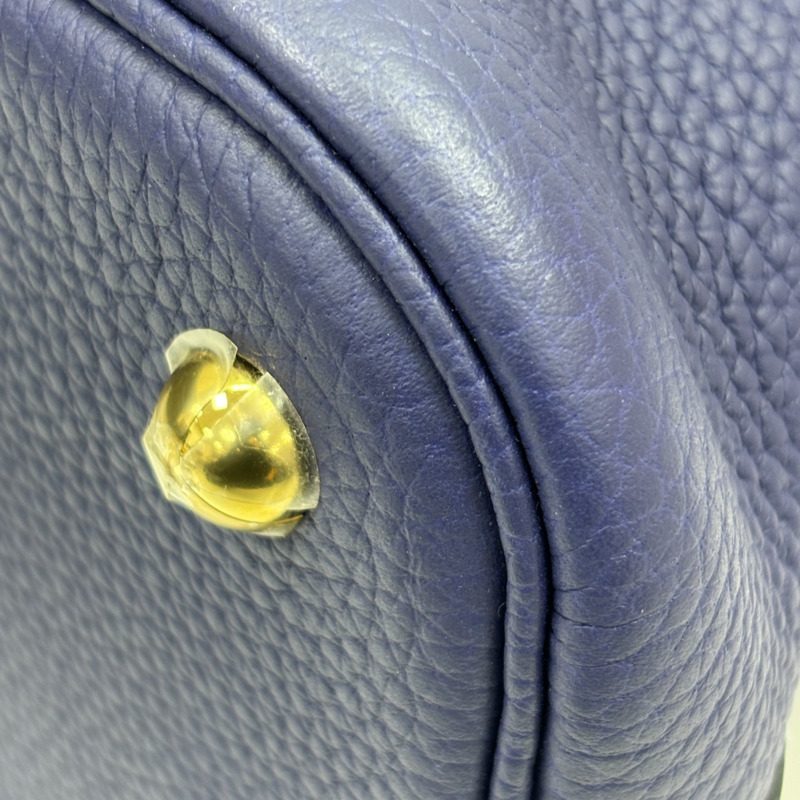 水墨藍 Taurillon牛皮 Bolide 31 柏莉包 兩用包 Z刻 金釦【HERMES 愛馬仕】-12