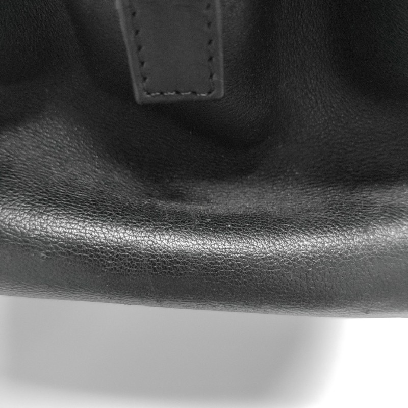 CHANEL 托特包黑色牛皮菱格紋縫線手提包 肩背包金色五金-13