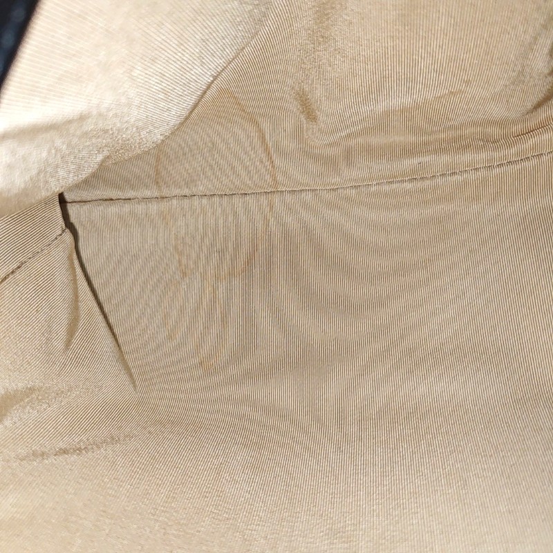 CHANEL 托特包黑色牛皮菱格紋縫線手提包 肩背包金色五金-21