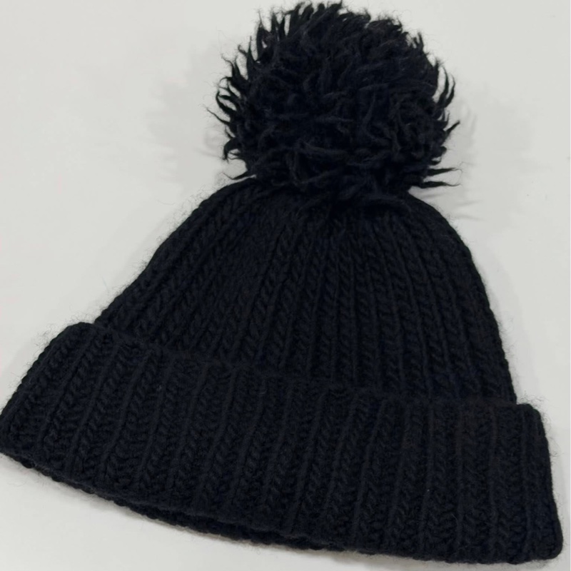 BURBERRY 藍標 皮革戰馬字母毛帽-4