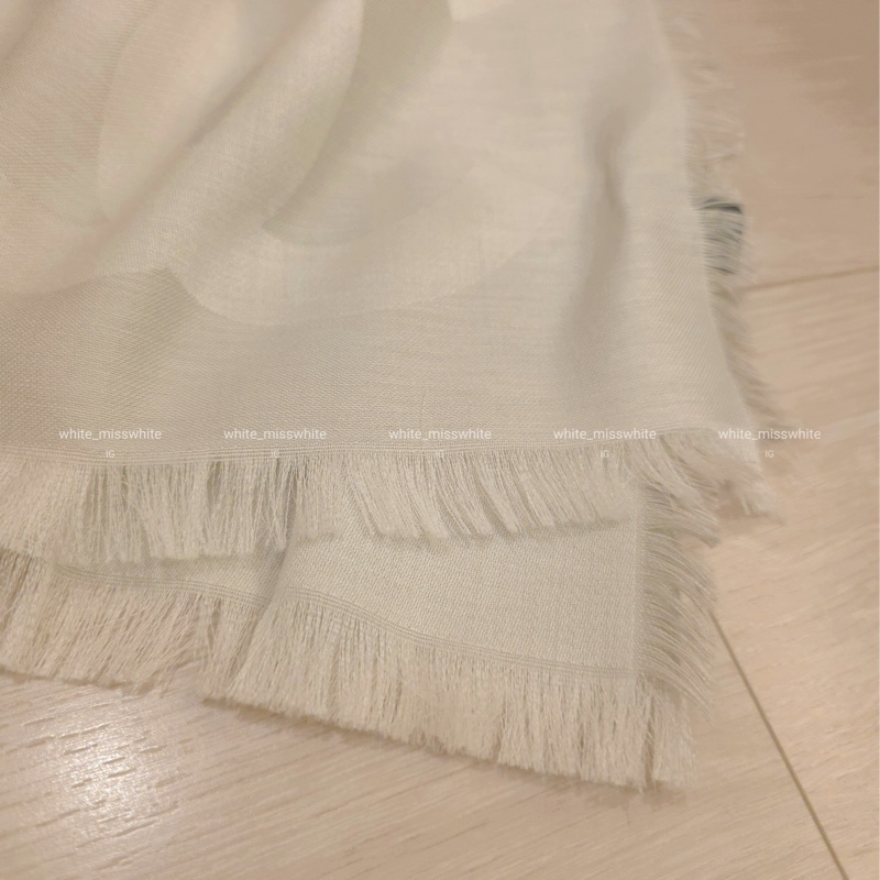[二手9成新］💫Chanel 奶茶雙色圍巾-4