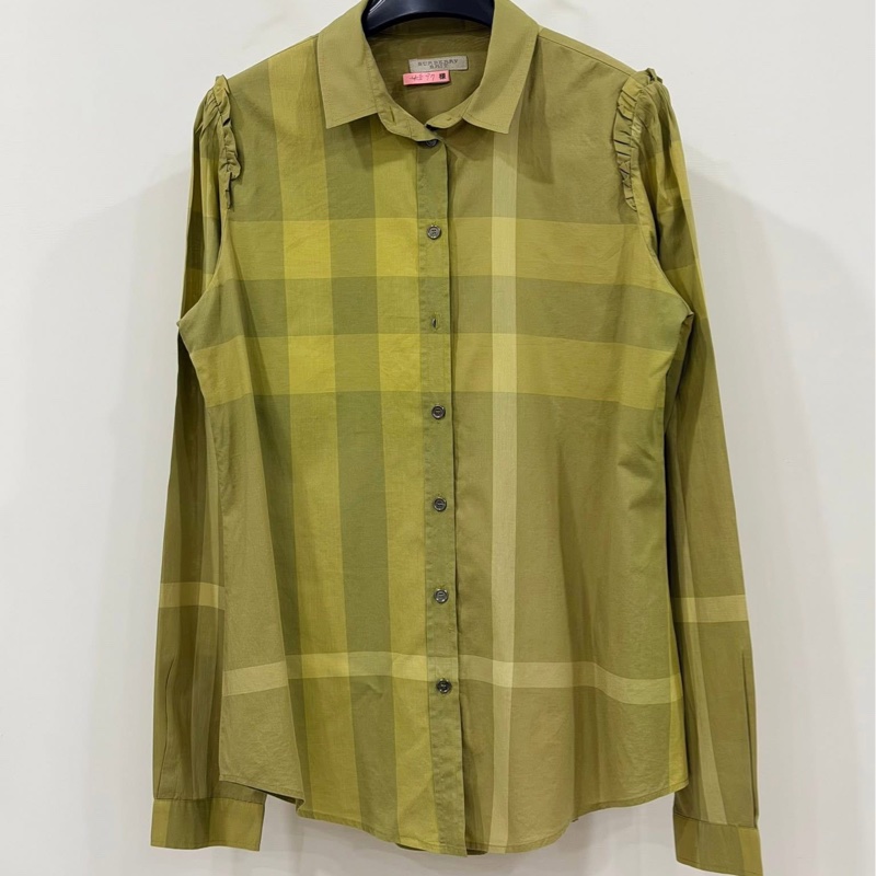 BURBERRY 倫敦 花邊格紋襯衫-1