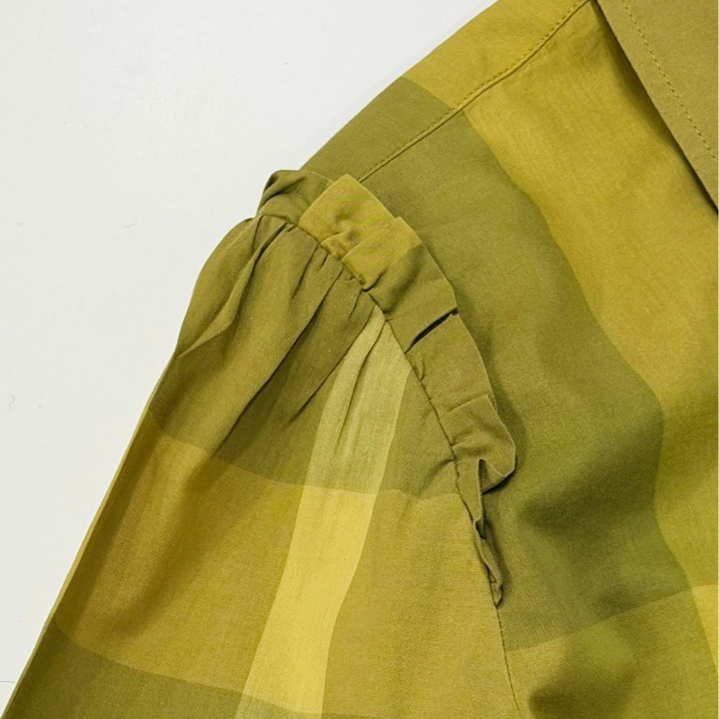 BURBERRY 倫敦 花邊格紋襯衫-3