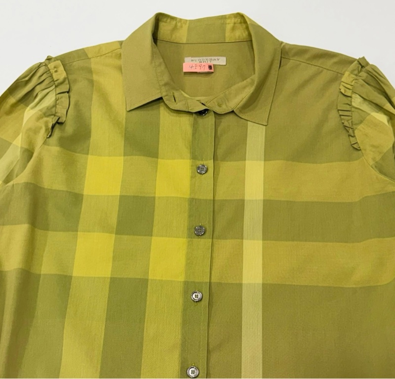 BURBERRY 倫敦 花邊格紋襯衫-4