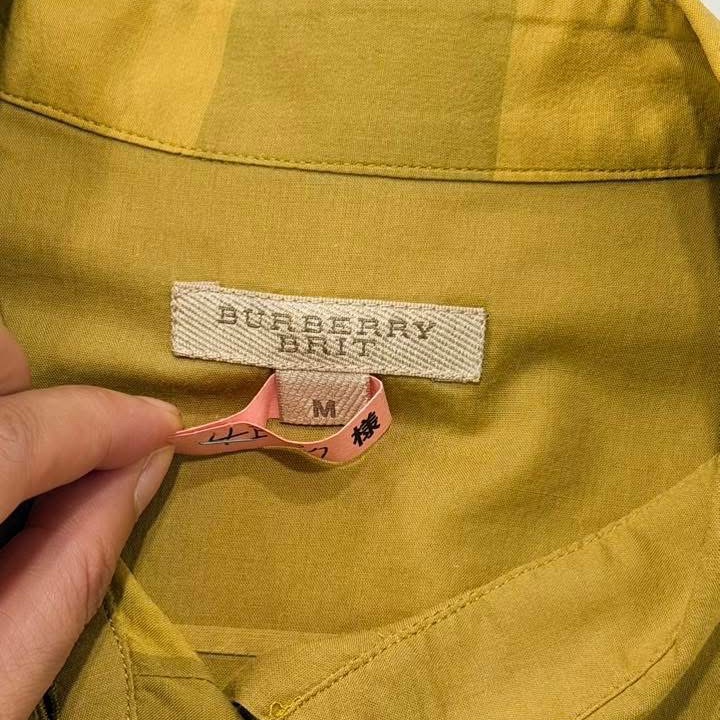 BURBERRY 倫敦 花邊格紋襯衫-8