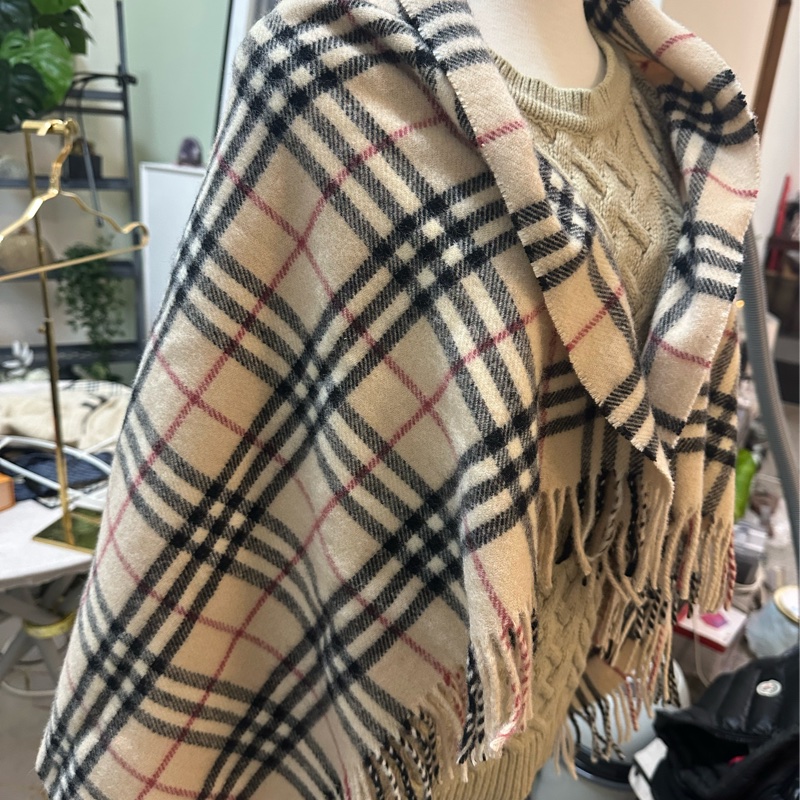 Burberry 格紋披巾-2