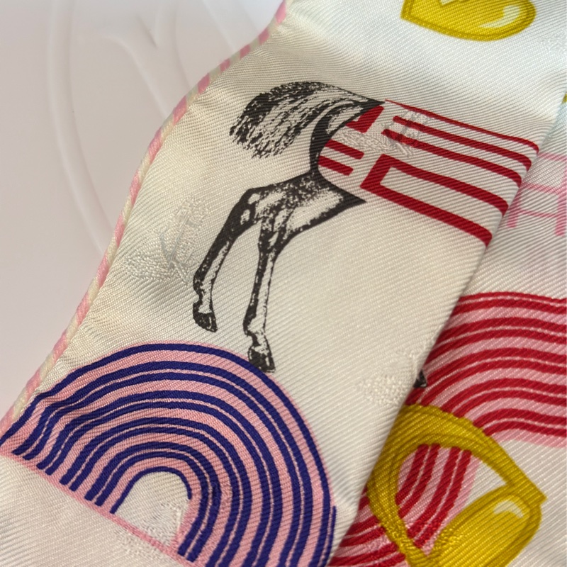 愛馬仕刺繡twilly-1